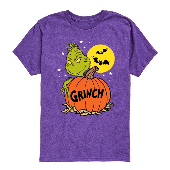 The Grinch - Grinch And Pumpkin - Toddler & Youth Short Sleeve Graphic T-Shirt