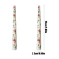 thumbnail image 3 of SLYNSHome 2 Pcs Taper Candles Colored 9.8 inch Long Thread Candle Rose Printed Tall Candlesticks for Weddings Dinner Parties Home Decor (White), 3 of 7