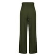 thumbnail image 6 of Annhoo Wide Leg Pants Woman Casual Elastic High Waisted Smocked Palazzo Pants Lightweight Loose Trousers with Pocket, 6 of 7