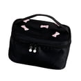 thumbnail image 4 of Boletín de viaje de maquillaje Bolsa de tocador con manija de transporte de gran capacidad Artista de maquillaje Cepille de maquillaje para viajar, 4 of 8