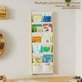 thumbnail image 5 of Wood 6-Tier Wall Mounted Kids Bookshelf – Floating Book Shelf For Kids Rooms,Nursery & Classroom, Hanging Bookcase Organizer For Books, Toddler Book Shelf, Montessori Bookshelf, Nursery Shelves, 5 of 7