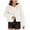 White, variant on RXMEKW Knit Cardigan Coat for Women, Loose Fit with Faux Fur Lining and Hood, Long Sleeve Drop Shoulder Design for Casual Wear