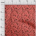 thumbnail image 2 of oneOone Cotton Poplin Twill Red Fabric Asian Floral Block Fabric For Sewing Printed Craft Fabric By The Yard 56 Inch Wide, 2 of 4
