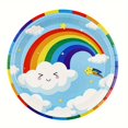 thumbnail image 3 of 68pcs Rainbow Celebration Set - Vibrant Cloud-Themed Party Essentials Including Disposable Plates  Napkins for Birthdays  Showers  and Gender Reveals, 3 of 4