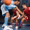 thumbnail image 4 of Brybelly SSOC-014M Basketball Compression Socks, White & Black - Medium, 4 of 6