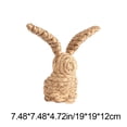 thumbnail image 3 of Gifts Dianli Easter Decor Spring Decor Rattan Bunny Woven Bunny Easter Grass Woven Bunny Tabletop Decoration Handwoven Wicker Bunny Spring Embellishment Rustic Easter Centerpiece Easter Decor, 3 of 6