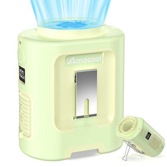 Mini Ventilador Portátil de Cintura AMACOOL 13000RPM Batería de 24H