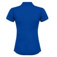 thumbnail image 2 of Henbury- Polo ajustado Coolplus® para mujer (Azul Real), 2 of 2