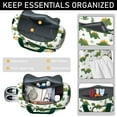 thumbnail image 4 of Women Men Gym Bag,Green Dinosaurs Classic Ferns Small Duffle Bag Spend the Night Bags for Women with Shoes Compartment Washbag,Detachable Shoulder Strap,19.7x8.3x11 Inches, 4 of 5
