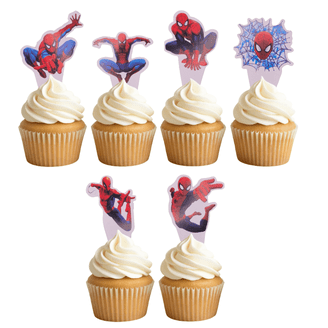 12 Pc Spidey And His Amazing Friends Cupcake Toppers & Wrappers - Birthday Party Decorations 3 thumbnail image