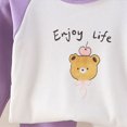 thumbnail image 4 of NOLDARES Fall Winter Toddler Baby Boy Clothes 2Pcs Checkered Crewneck Sweatshirt and Pants Sweatsuit Little Boy Clothing Size:4-5 Y,Purple, 4 of 6