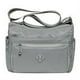 thumbnail image 1 of KAUKKO bolso cruzado para mujer, bolso de hombro ligero, bolso cruzado de nailon con múltiples bolsillos, bolso de viaje para mujer KAUKKO 1517-GRIS CLARO, 1 of 5