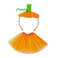 thumbnail image 2 of Segolike Halloween Pumpkin Headband with Skirt Funny Cute Hair Hoop for Party Photo Props Style C, 2 of 8