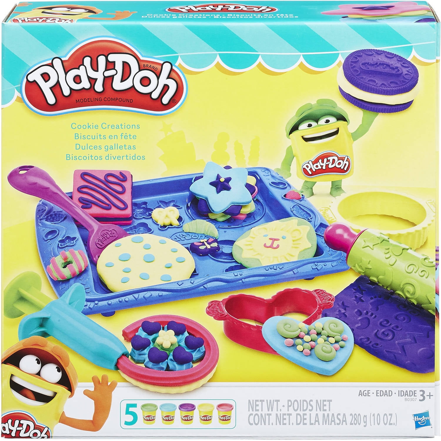 Play-Doh B0307as4 Sweet Shoppe Cookie Creations Brown/a for sale online
