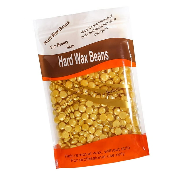Frijoles de cera pa el cabello de 300 g, granos de cera pa el cuerpo duro, cera depilatoria europea pa depilación Oro Colcomx Pellets de cera depilatoria