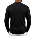 thumbnail image 3 of UDAUDU Men's Henley Shirts Long Sleeve Casual Waffle T-Shirts 2026 Fall Fashion Button Pullover Winter Sweaters Tee Shirt Black L, 3 of 8