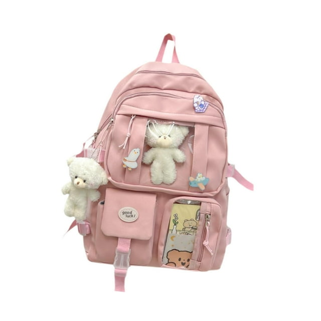 Mochila para niñas de regreso a la escuela Mochila para mujeres y niños de 8 a 10 años rosa