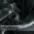 thumbnail image 3 of Heavy Thick Bed Blanket 9Lb for Winter,1 Ply Warm Plush Bed Blanket King,85"x95",Dark Grey, 3 of 7