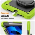 thumbnail image 7 of Case for iPad Air 5th Generation/iPad Air 4th Generation 10.9 inch, 360 Rotating Stand Handle Shoulder Strap Heavy Duty Shockproof Cover, Lime, 7 of 7