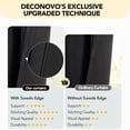 thumbnail image 4 of Deconovo Total Blackout Curtains for Kids Room and Living Room, 2 Panels with 8 Grommets, Thermal Insulated, 52"x84", Black, 4 of 10
