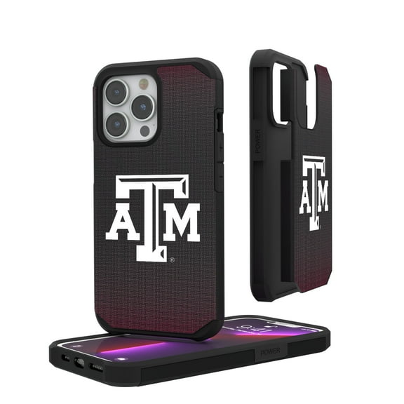 Texas A&M Aggies Linen Logo iPhone Rugged Case