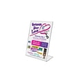 thumbnail image 5 of Universal 76850 Acrylic Self-Standing Desk Frame for 5 x 7 Insert- 3/Pack- Clear, 5 of 5
