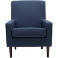 thumbnail image 2 of Mainstays Kinley Lounge Arm Chair, Navy Polyester Fabric, 2 of 6