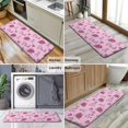 thumbnail image 6 of Pink Breast Cancer and Pioneer Flower Kitchen Rug Mat,Kitchen Runner Rugs Non Skid Washable,Decorative Kitchen Floor Mats for Kitchen,Sink,Laundry,17"x47.2", 6 of 7