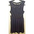 thumbnail image 1 of As U Wish Striped Sleeveless Lace Short Dress (Navy, Large), 1 of 2