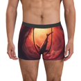 thumbnail image 1 of Balery Shark Underwater Vortex Calzoncillos bóxer para hombre, ropa interior de algodón suave y transpirable con cinturilla de nailon-X-Large, 1 of 5