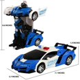 thumbnail image 4 of Coche De Control Remoto RC Transformador Robot Coche Rotación De 360 ° Frenado Recargable Coche De Juguete Para Niños Una Deformación De Llave Modelo De Coche Deportivo Coche Juguete De Regalo, 4 of 5