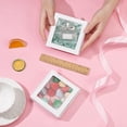 thumbnail image 3 of Square Foldable Creative Cardboard Box Gift Box with Window White 11x10.5x3.05cm, 3 of 6