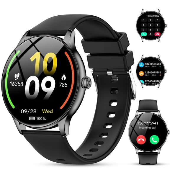 Smart Watches for Men Women, 1.39-inch HD Smartwatch Compatible for iPhone Android, IP68 Waterproof Fitness Tracker with Bluetooth 5.4 Call(Answer/Make Calls), 30 Day Battery Life, 140  Sport Modes