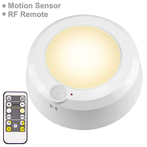 Battery-Operated Cordless Wireless Ceiling/Wall/Closet/Hall Light+Remote Control 