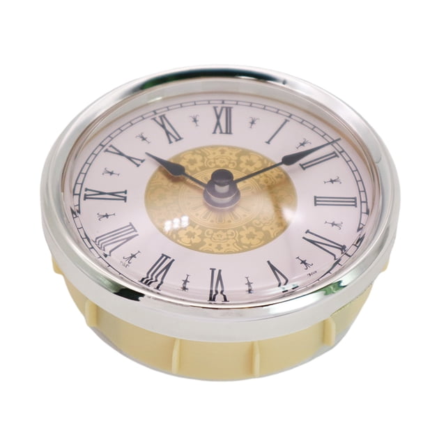 Movimiento de reloj clásico 3 "(80 mm) Reloj de con números con moldura plateada Decoración para