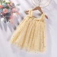 thumbnail image 2 of VNKIDY Girls Kids Square Neck Ruffle Thin Strap Floral Embroidery Tulle Swing Dress Daily Summer Princess Tutu Dress For Child 12-18 Months, 2 of 4