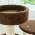 thumbnail image 6 of Armarkat Carpeted real wood Cat Tree Gym Scratching Post F3005 Coffee Brown 30 inch, 6 of 6