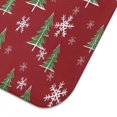 thumbnail image 3 of Red Christmas Tree and Snowflake Pattern Dish Drying Mat for Kitchen 1 Pack, Ultra Absorbent Microfiber Dishes Drainer Mats,18x24in(46x61cm), 3 of 4