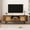 71"W Antique brown, variant on Kosynda TV Stand for TVs up to 75 inch, Entertainment Center with Marble Top and Cabinets, Media Console Table for Living Room, Bedroom, Brown