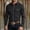 Black, variant on Mens Western Style Shirts Long Sleeve Collared Snap Button T-Shirts Business Casual Workwear Tops with Pockets