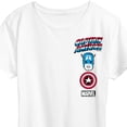 thumbnail image 3 of Marvel Captain America - Logo Stack - Women's Short Sleeve Graphic T-Shirt, 3 of 5