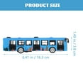 thumbnail image 2 of LEEYNEER Autobus Jouet Blanc Autobus Urbain Modèle Bleu Alliage 1 Pce Jouet Éducatif Jeu Intérieur, 2 of 8