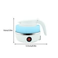 thumbnail image 2 of XMMSWDLA Travel Kettle Electric Small Foldable Portable Kettle,Silicone Collapsible Heating Water Boiler Tea Pot for Camping,Easy for Storage with Separable Power Cord, 2 of 3