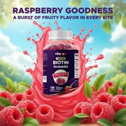 (2 pack) VITABOD Biotin Gummies 10000mcg for Healthy Hair, Skin & Nails Growth Vitamins for Women, Men & Kids - Vegan, Non-GMO, Hair Growth Supplement 180 Gummies
