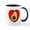 White/Black Inside, variant on CafePress - Cute Avocado In Red Heart Mugs - 11 oz Ceramic Mug - Novelty Coffee Tea Cup