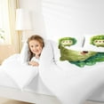 thumbnail image 4 of jejeloiu Cartoon Cabbage Full Size Comforter Sets,Vegetable Plant Bedding Comforter Set,Green White Bedding Sets For Girls Teens,Microfiber Bedroom Decor,3pcs, 4 of 8