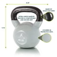 thumbnail image 2 of ProsourceFit Vinyl Coated Cast Iron Kettlebells Color Coded 5 - 45 lb, 2 of 5