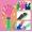 Pink, variant on Hand Clappers Noise Makers Party Clapper Cheer Clappers For Holiday Events Sporting Events Mixed Colors