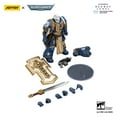 thumbnail image 5 of [IN STOCK] JOYTOY Warhammer 40K 1/18 Action Figures Ultramarines Levantus with Power Sword, Stormshield and Bolt Pistol, 5 of 6