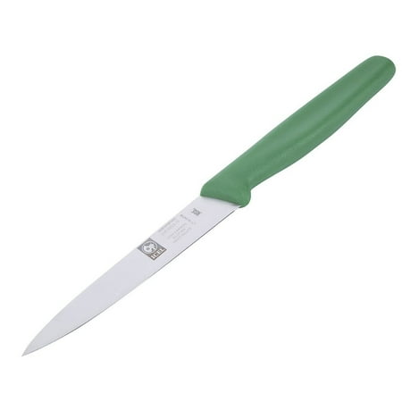 

4-Inch Paring Knife Straight Edge. Stainless Steel Blade Extremely Sharp Edge Dishwasher Safe Anti Rust Knives Multipurpose Professional Kitchen Utensil Green Handle Made in Europe b